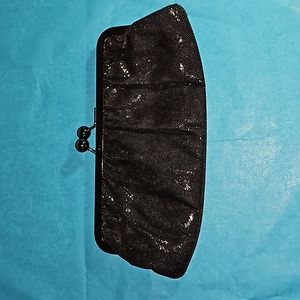 EXPRESS Black sequin Clutch Wristlet sleek cute/simple perfect for formals dates